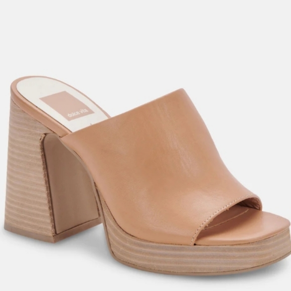 Dolce Vita, the Lukas Leather Platform Sandals women's 10 - Picture 1 of 11